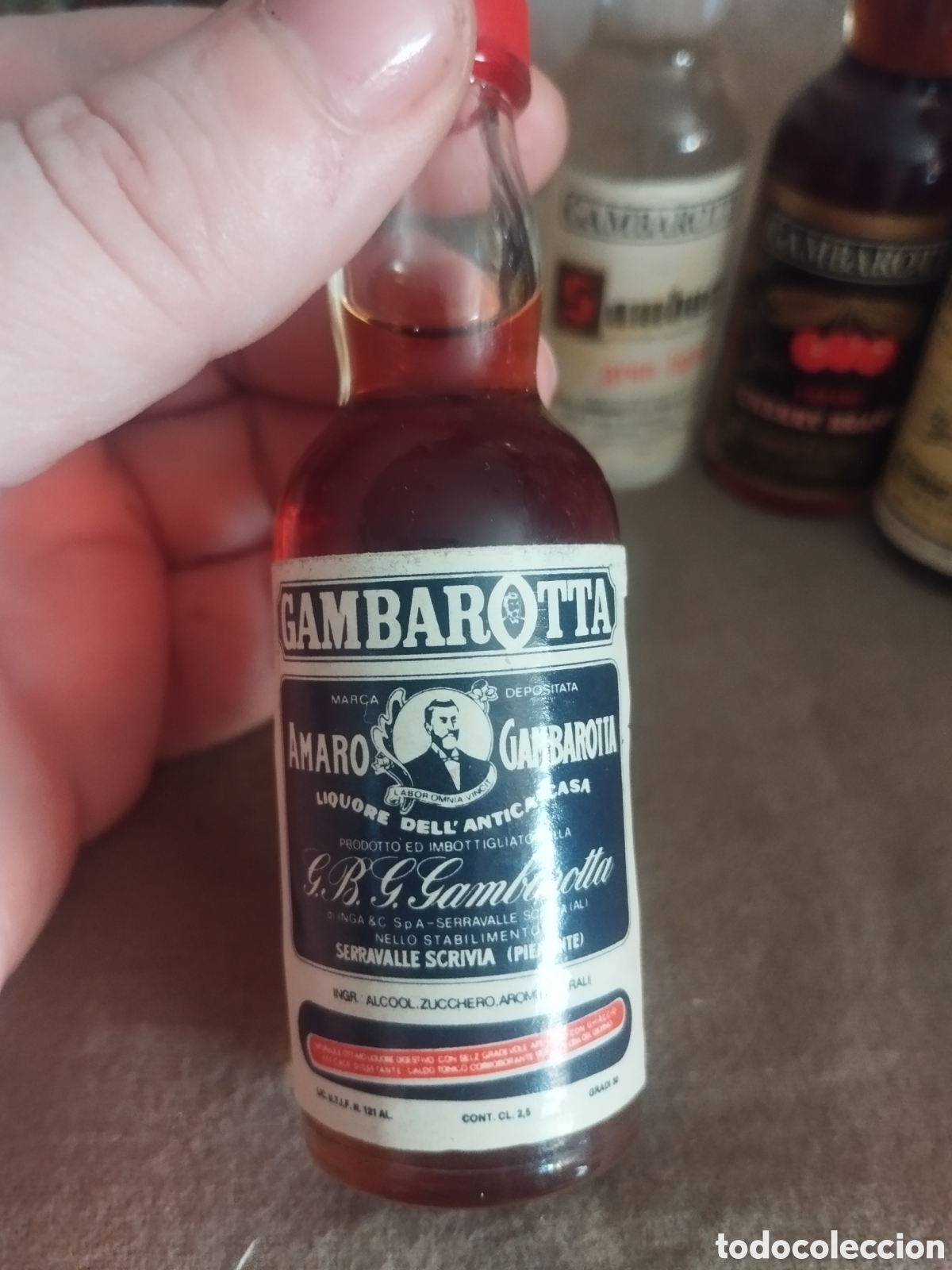 Botellas antiguas: Colecci&oacute;n botellines gambarotta - Foto 6