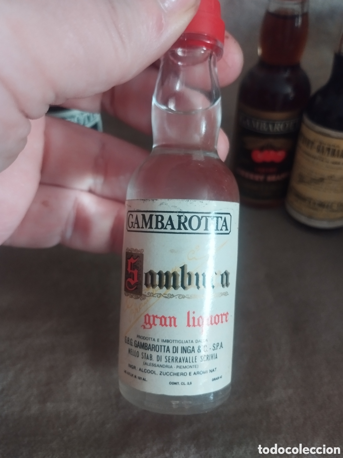 Botellas antiguas: Colecci&oacute;n botellines gambarotta - Foto 7