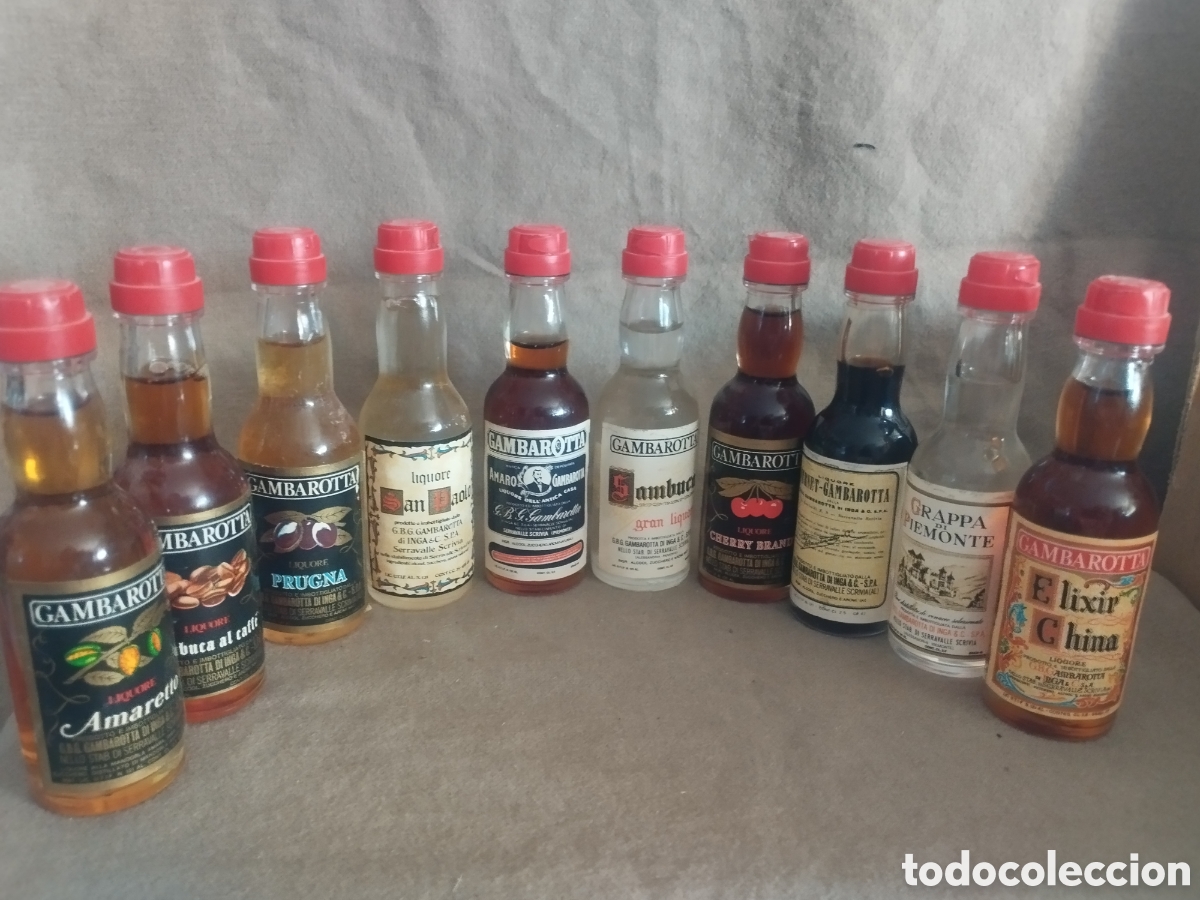 Botellas antiguas: Colecci&oacute;n botellines gambarotta
