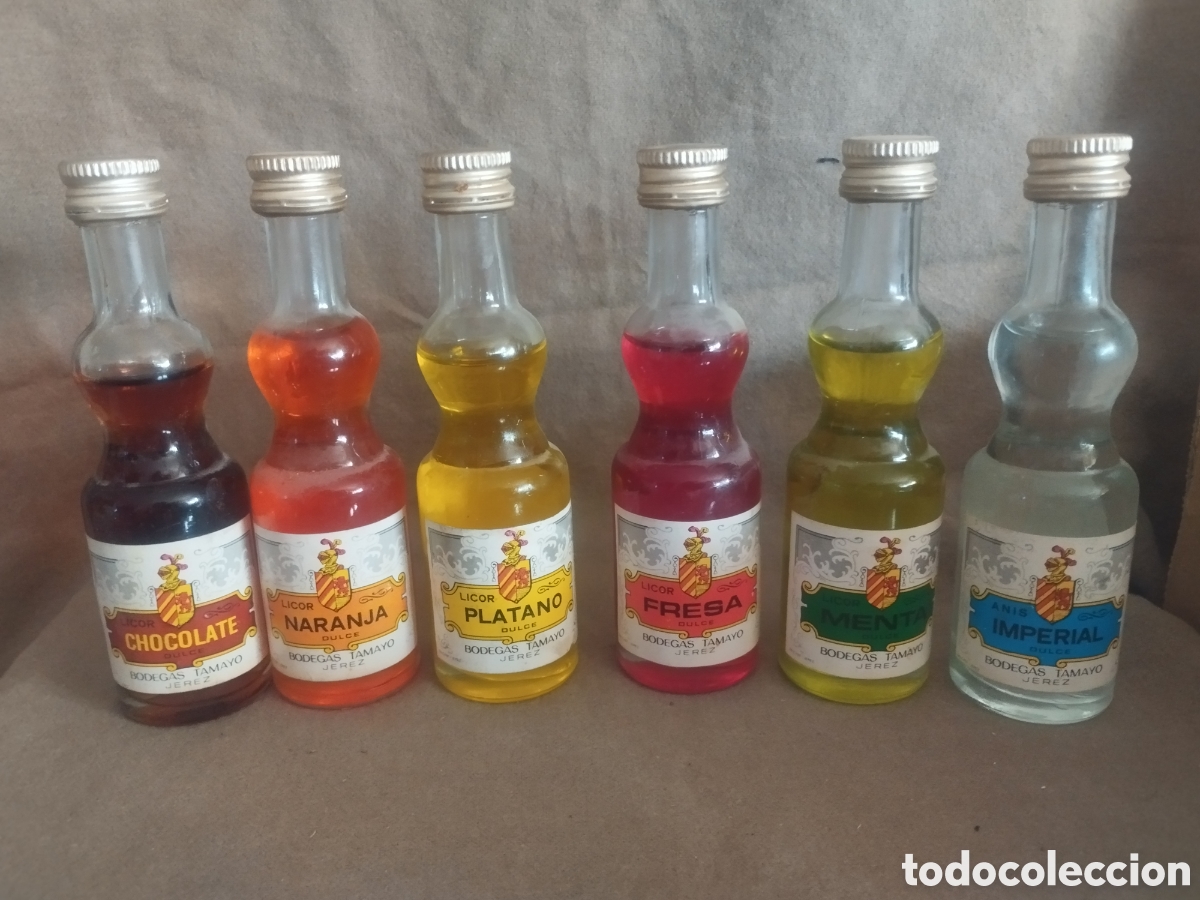 Botellas antiguas: Colecci&oacute;n botellines tamayo - Foto 1