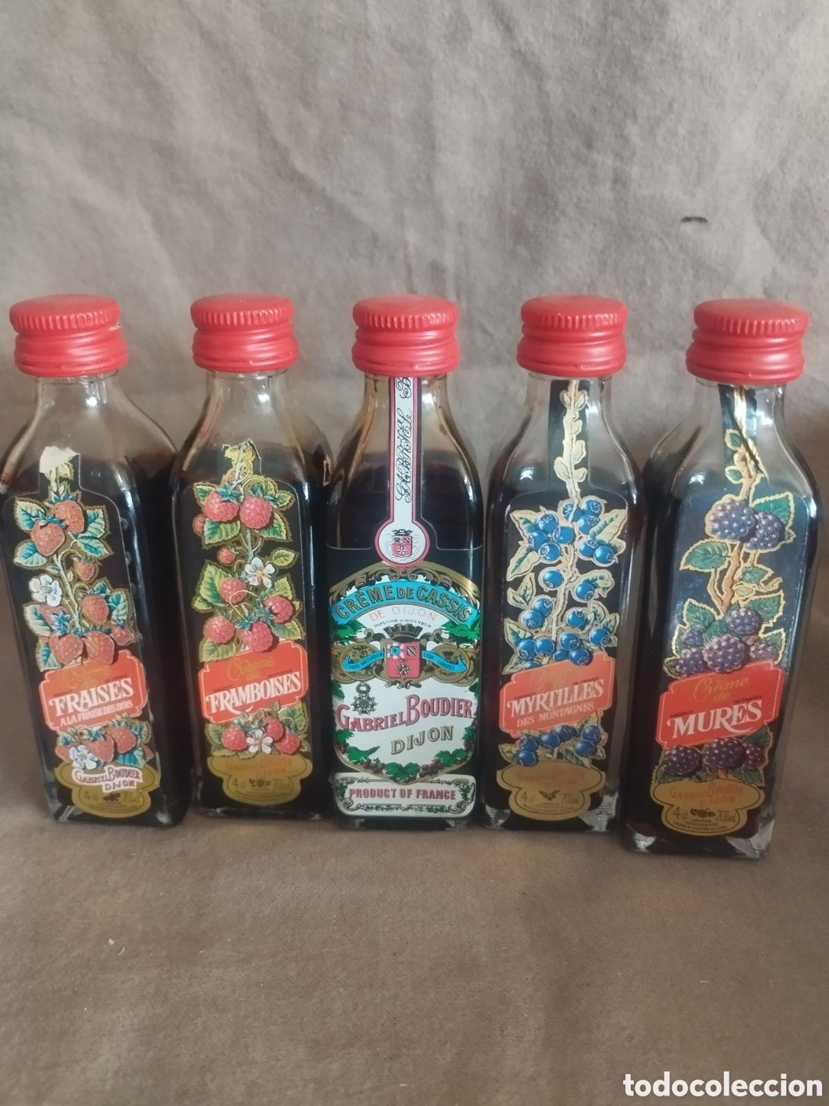 Botellas antiguas: Colecci&oacute;n botellines bourdier
