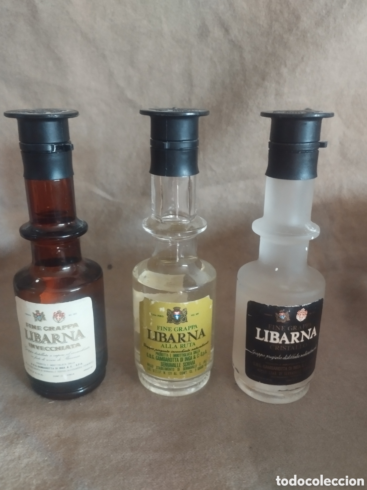 Botellas antiguas: Colecci&oacute;n botellines libarna