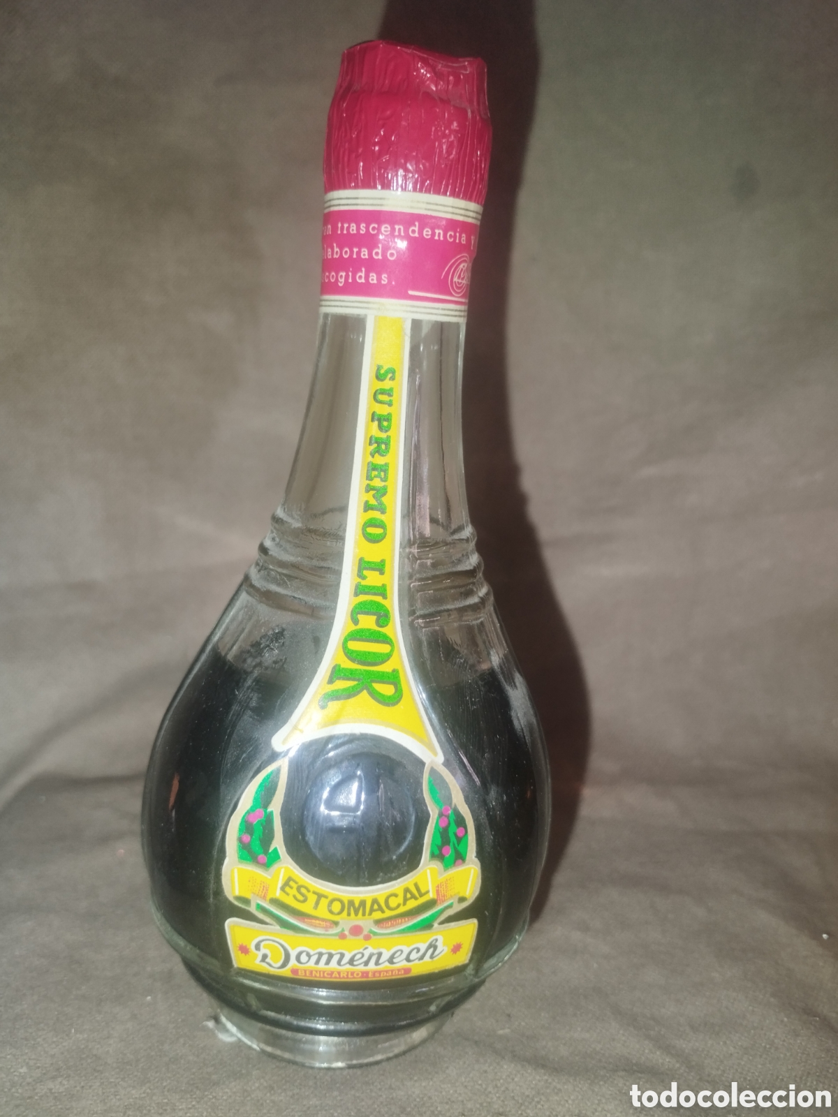 Botellas antiguas: Juego tres botellines domenech - Foto 3