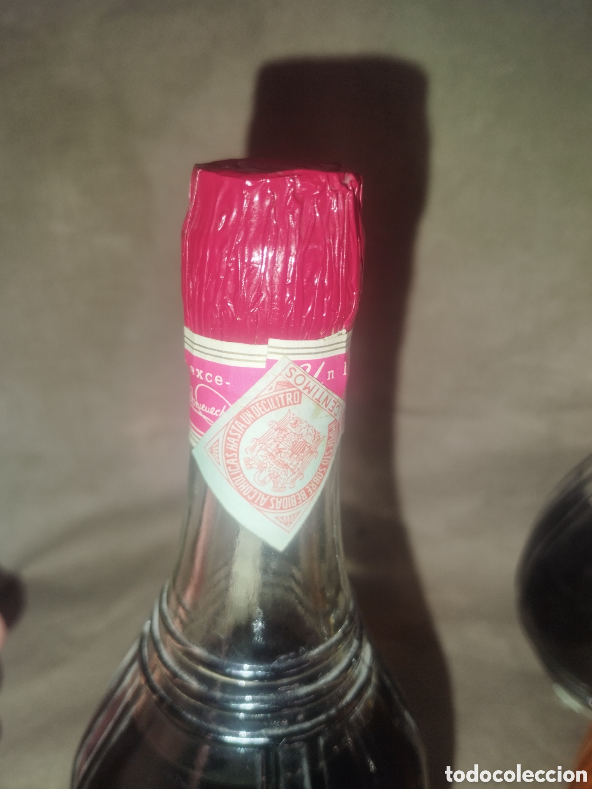 Botellas antiguas: Juego tres botellines domenech - Foto 6
