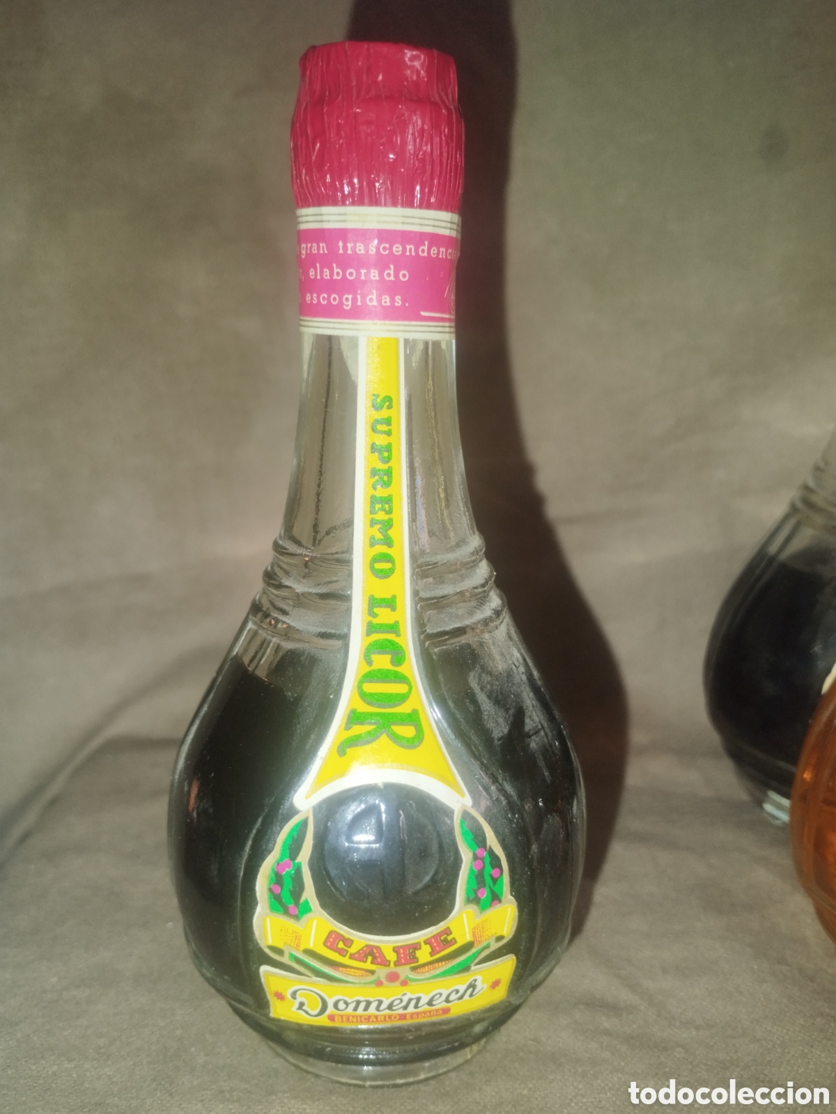 Botellas antiguas: Juego tres botellines domenech - Foto 7