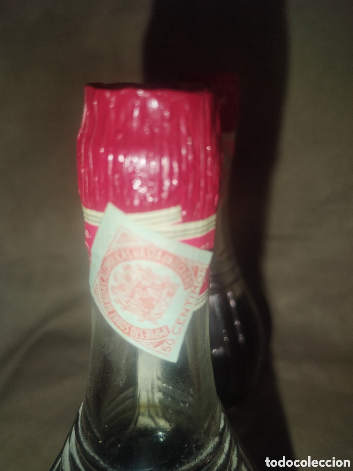 Botellas antiguas: Juego tres botellines domenech - Foto 9