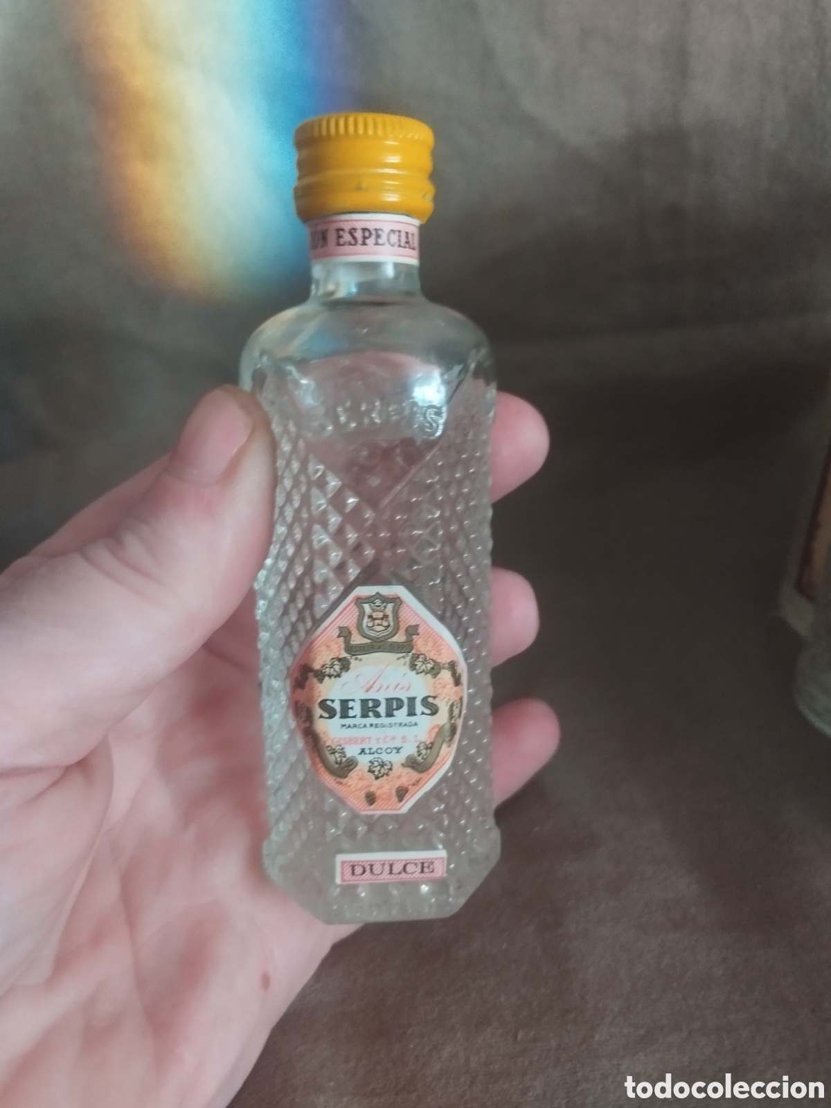 Botellas antiguas: Botellin serpis de anis - Foto 3