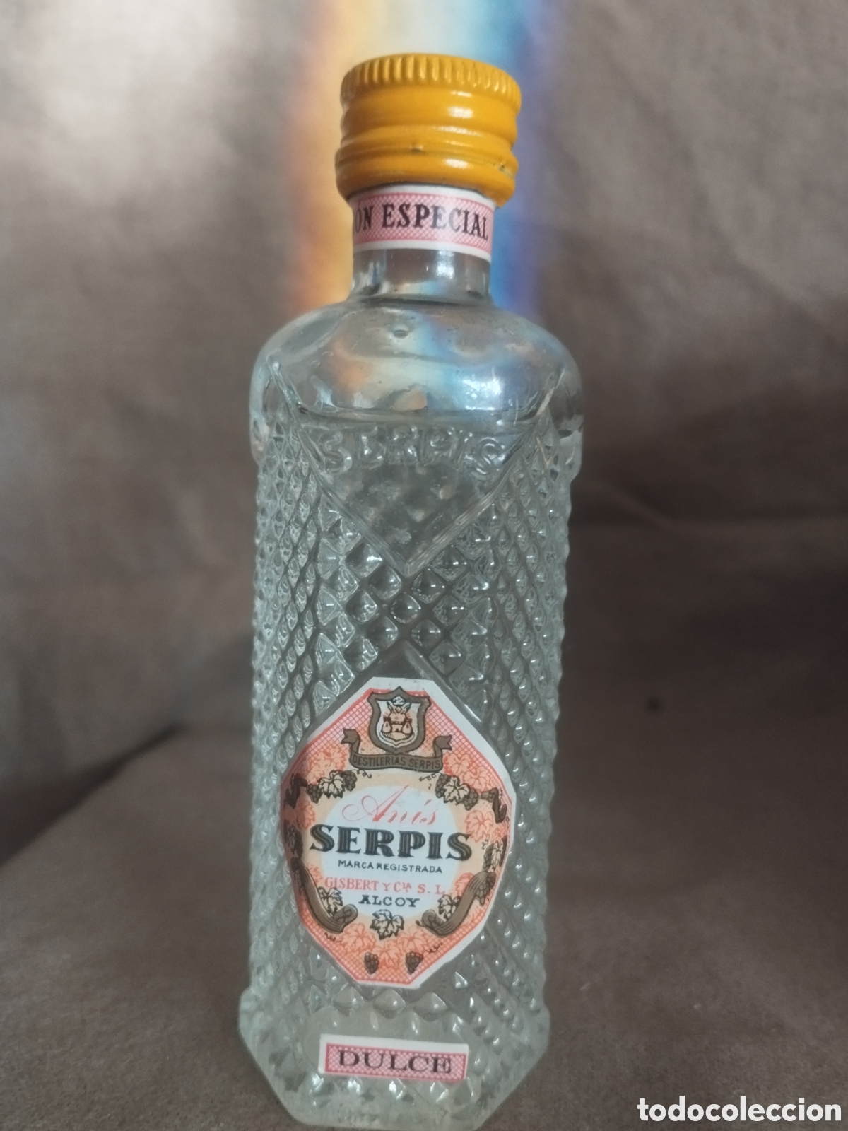 Botellas antiguas: Botellin serpis de anis - Foto 4