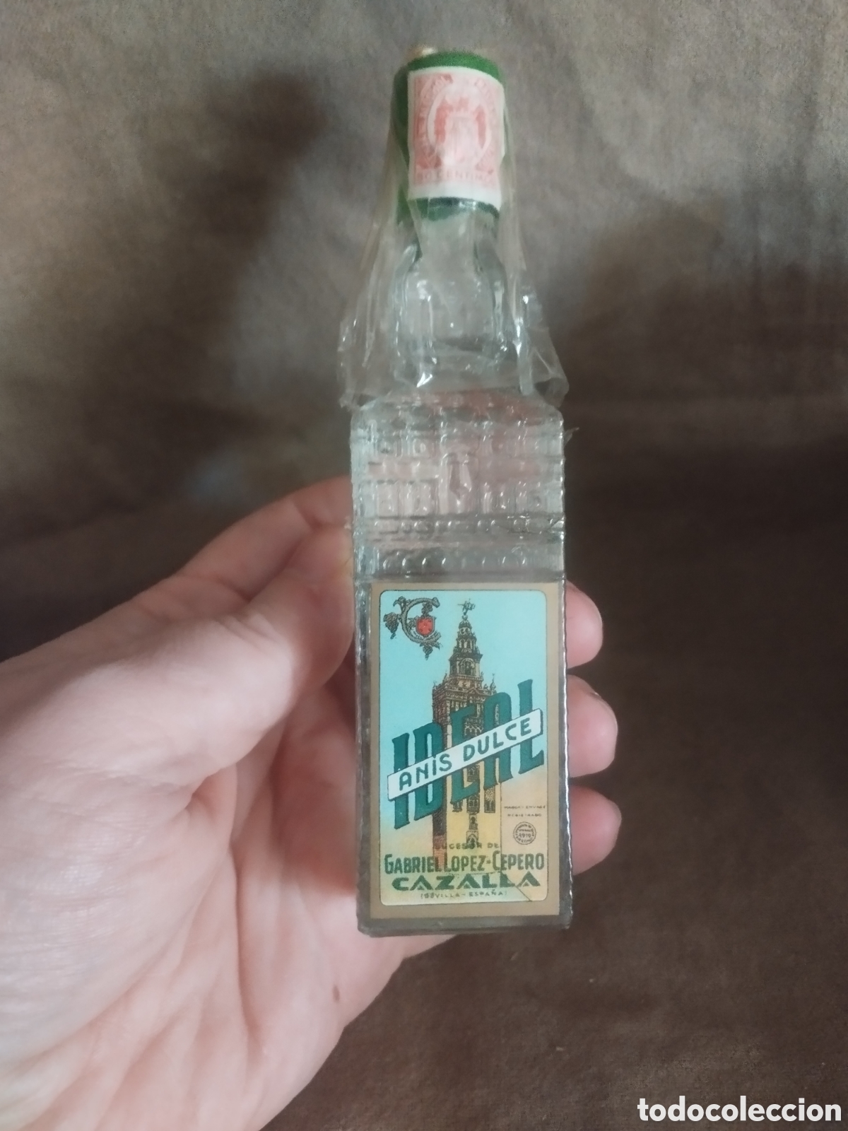 Botellas antiguas: Botellin an&iacute;s cazalla - Foto 7