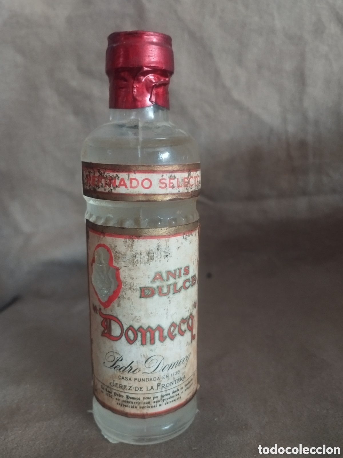Botellas antiguas: Botellin an&iacute;s domeneq