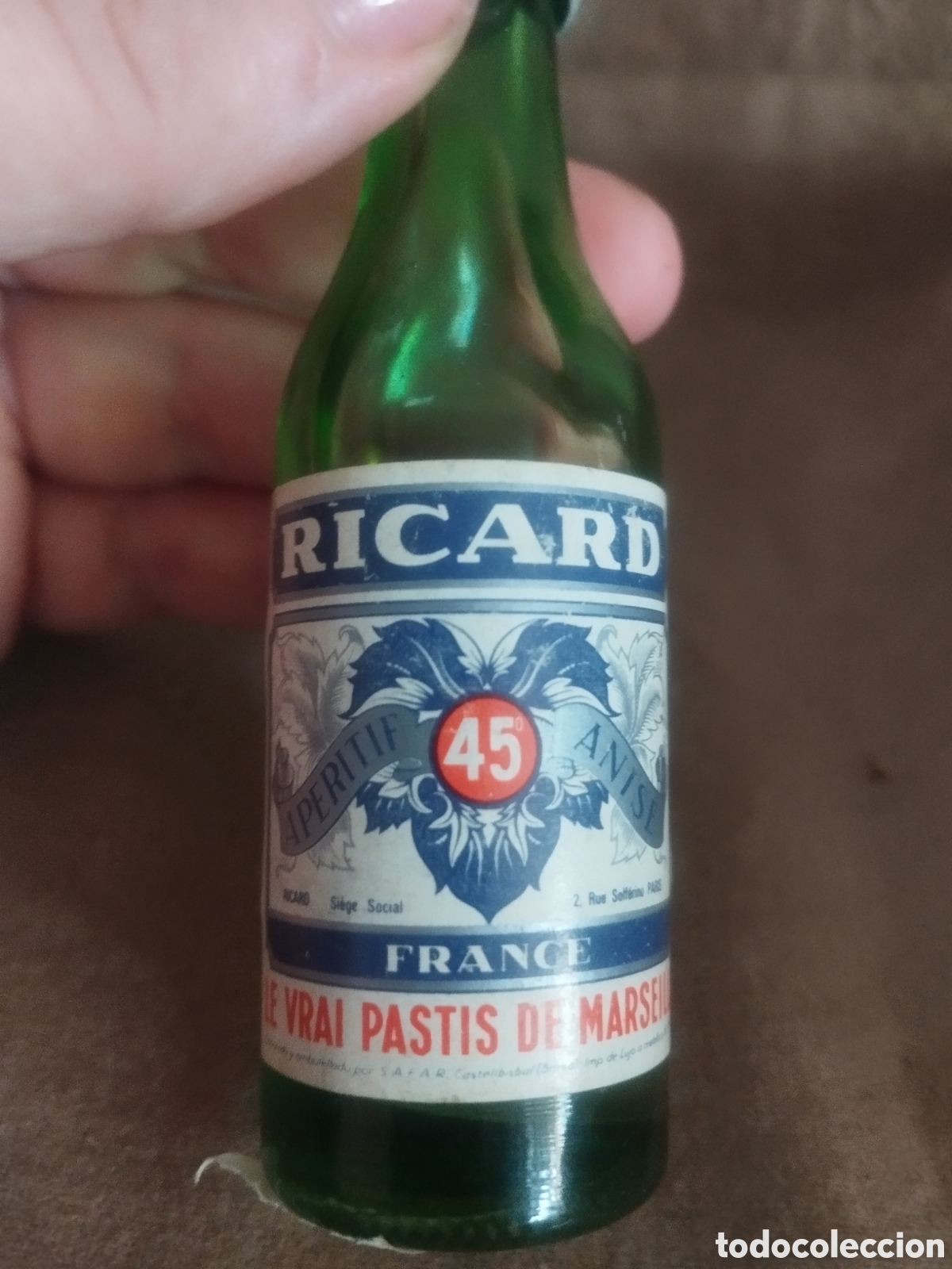 Botellas antiguas: Botellin an&iacute;s ricard - Foto 3