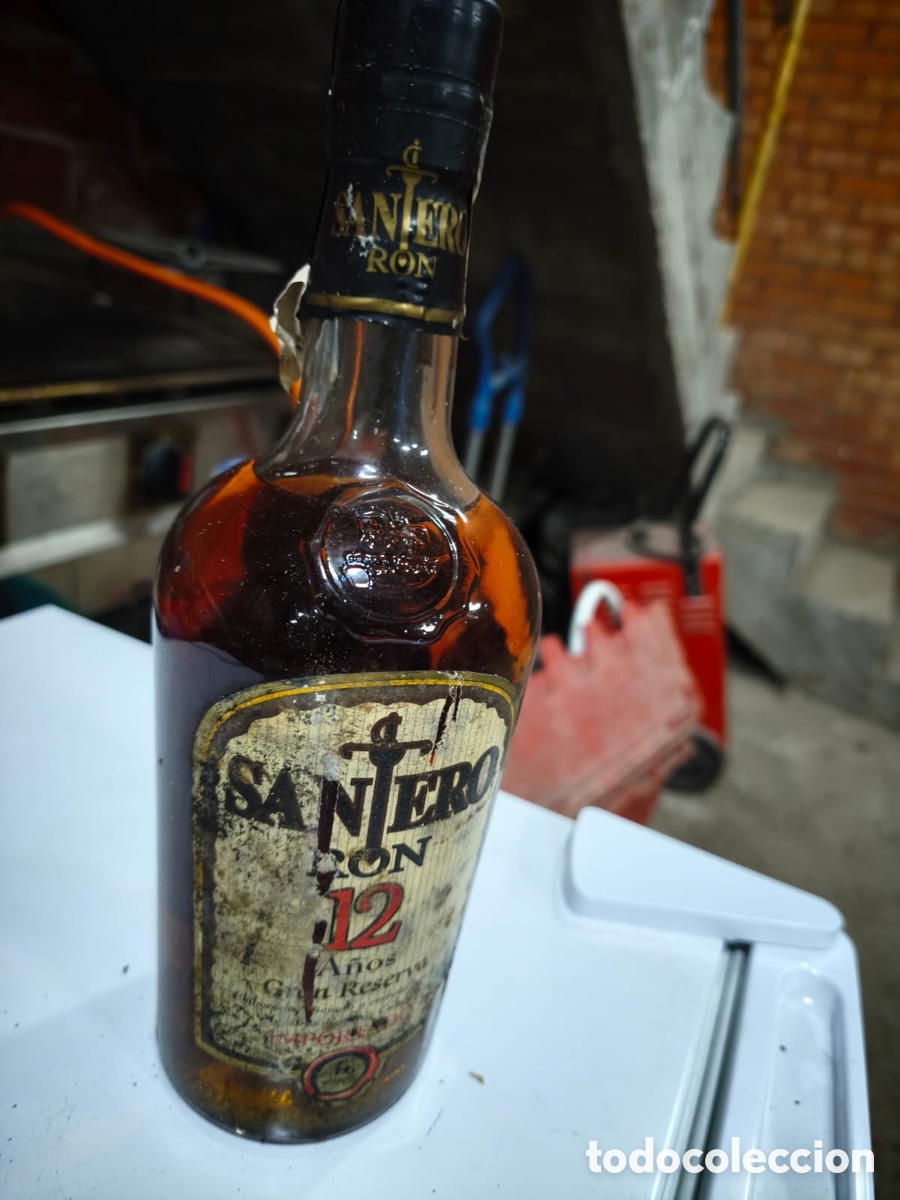 Botellas antiguas: Ron Santero Gran Reserva 12 A&ntilde;os
