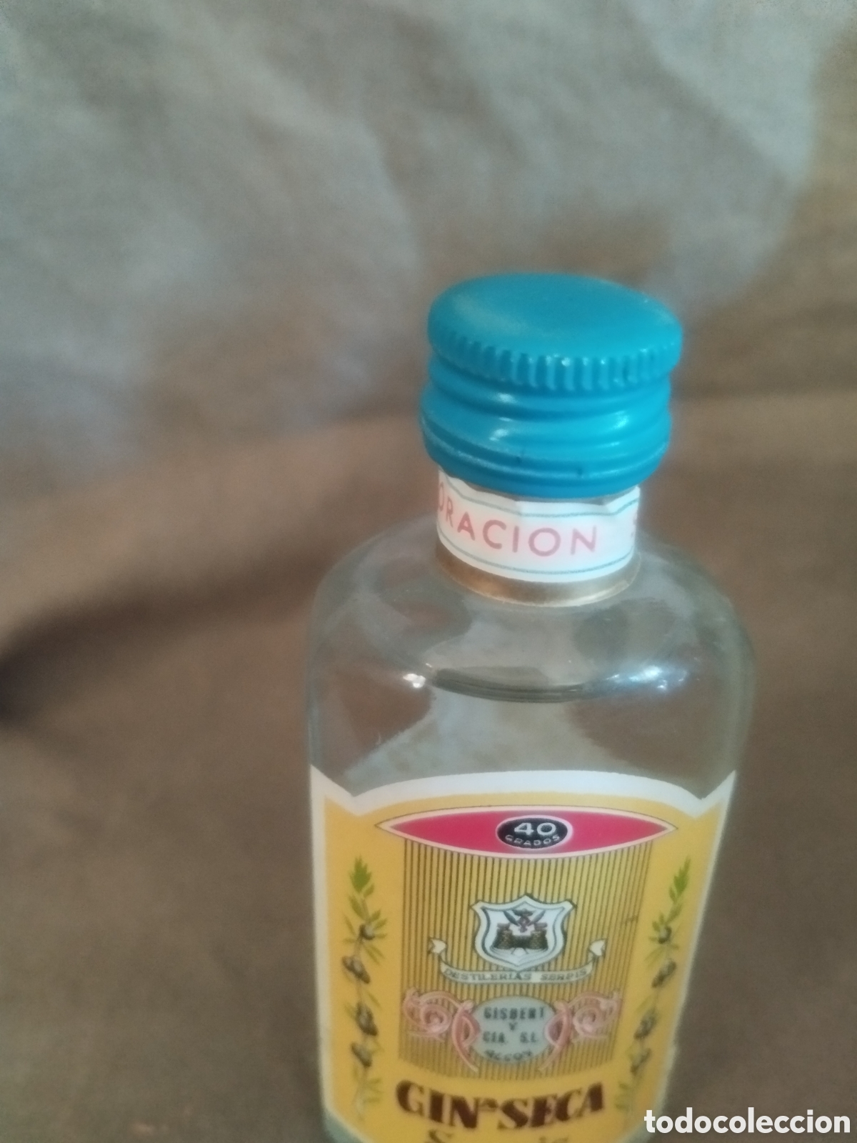 Botellas antiguas: Gin seca serpis vintage - Foto 5