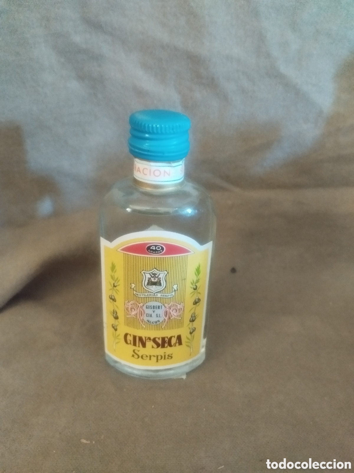 Botellas antiguas: Gin seca serpis vintage