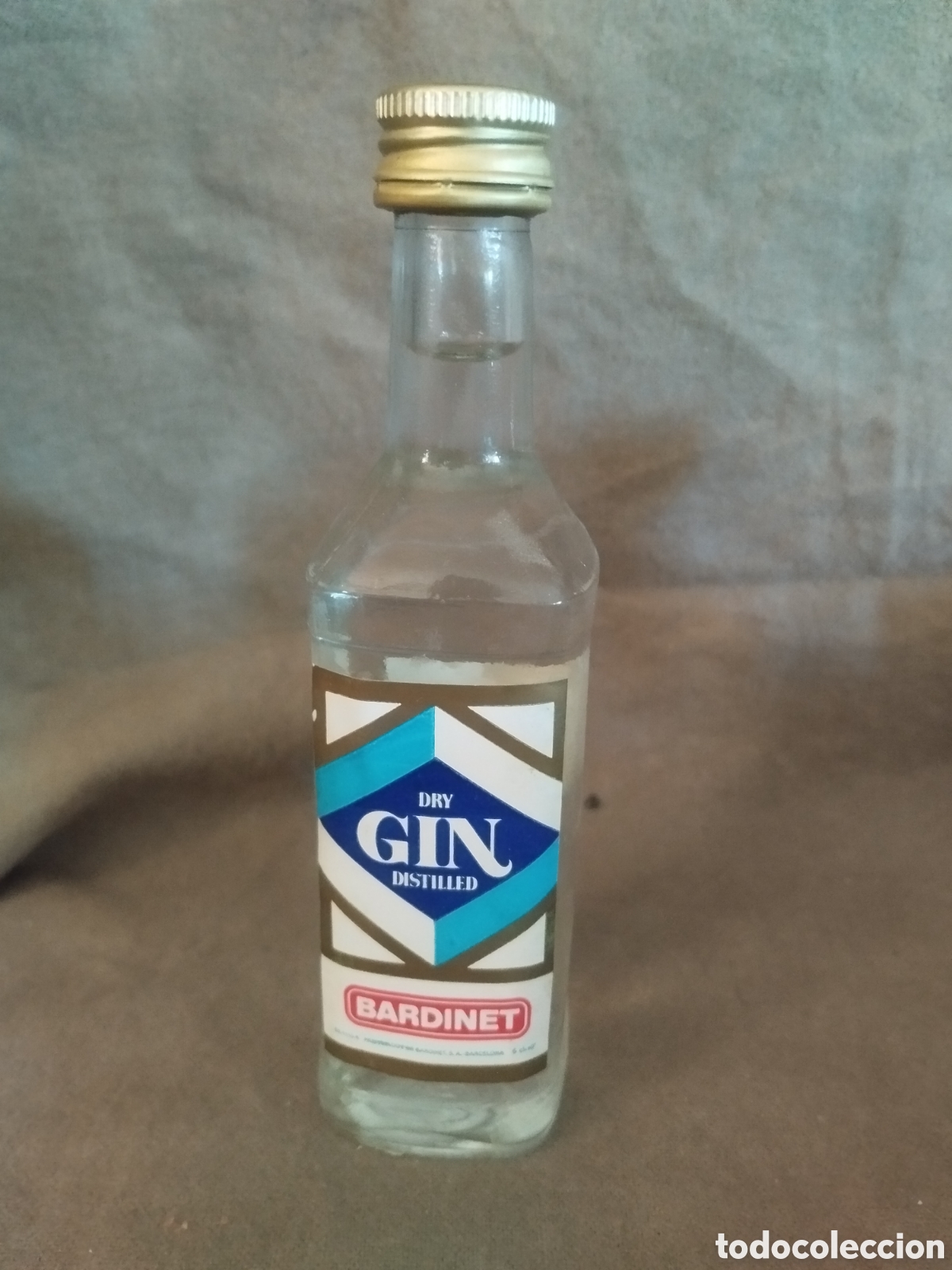 Botellas antiguas: Ginebra vintage berdinet botellin