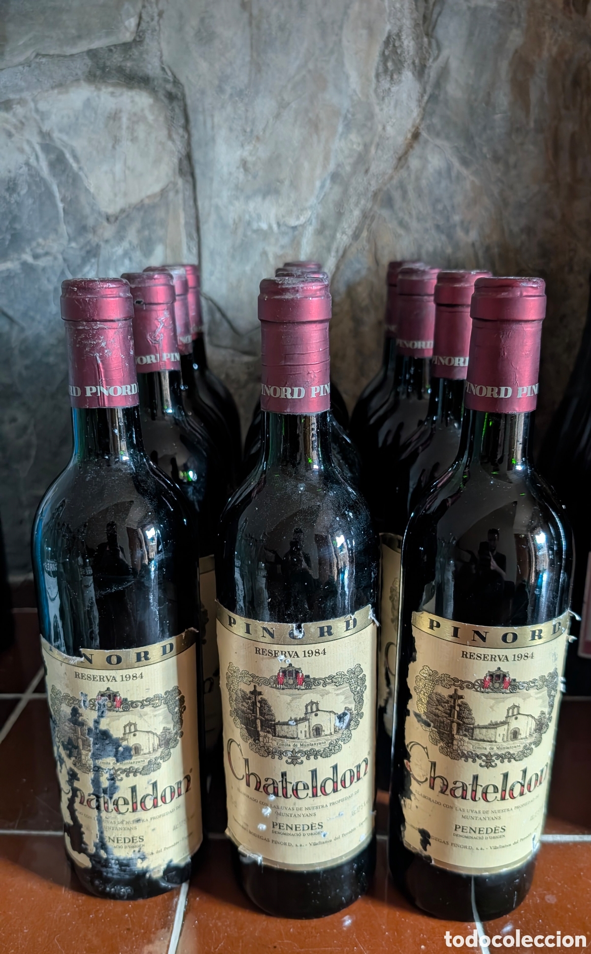 Botellas antiguas: Vino Pinord Chateldon Reserva 1984