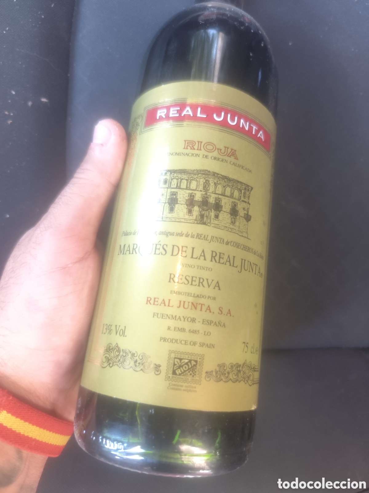 Botellas antiguas: Vino rioja Real Junta Reserva - Foto 3