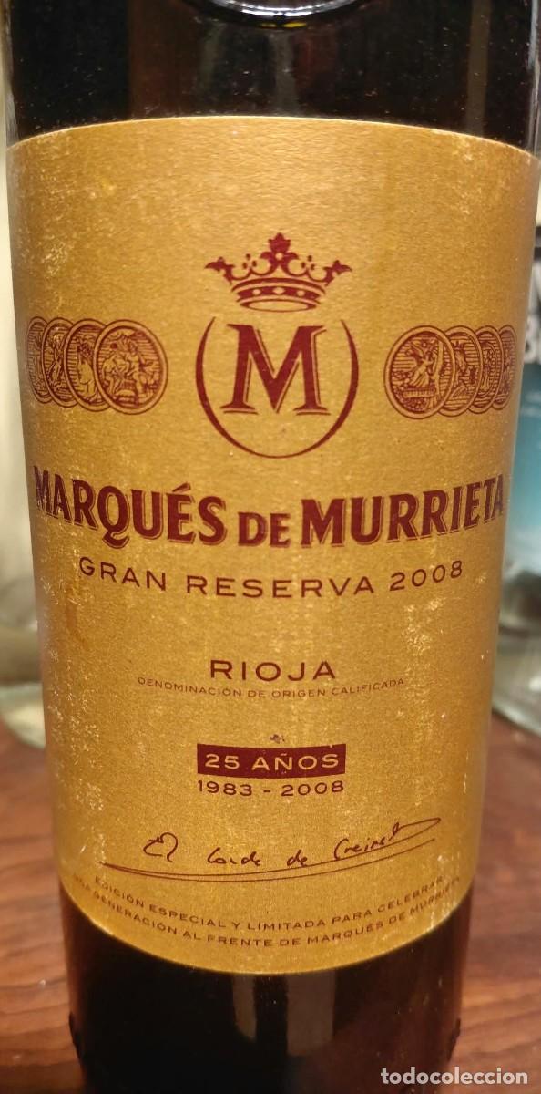 Botellas antiguas: Marqu&eacute;s de Murrieta Gran Reserva 2008 &ndash; Edici&oacute;n Especial 25 Aniversario 1983-2008