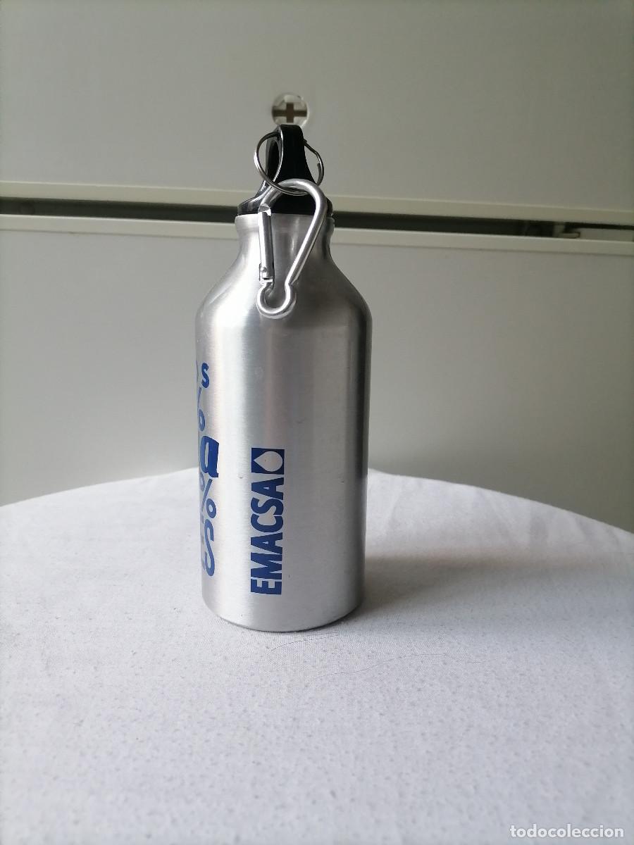 Botellas antiguas: Botella de aluminio publicidad Emacsa - Foto 2