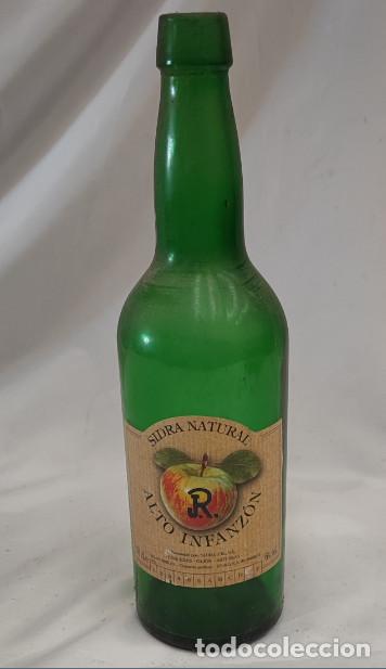 Botellas antiguas: ANTIGUA BOTELLA DE SIDRA J. RODRIGUEZ, ALTO INFANZON, CABUE&Ntilde;ES, GIJON