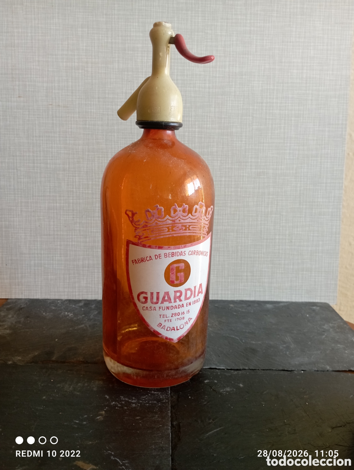 Bouteilles anciennes: Sif&oacute;n de Vidrio Carb&oacute;nicas Guardia