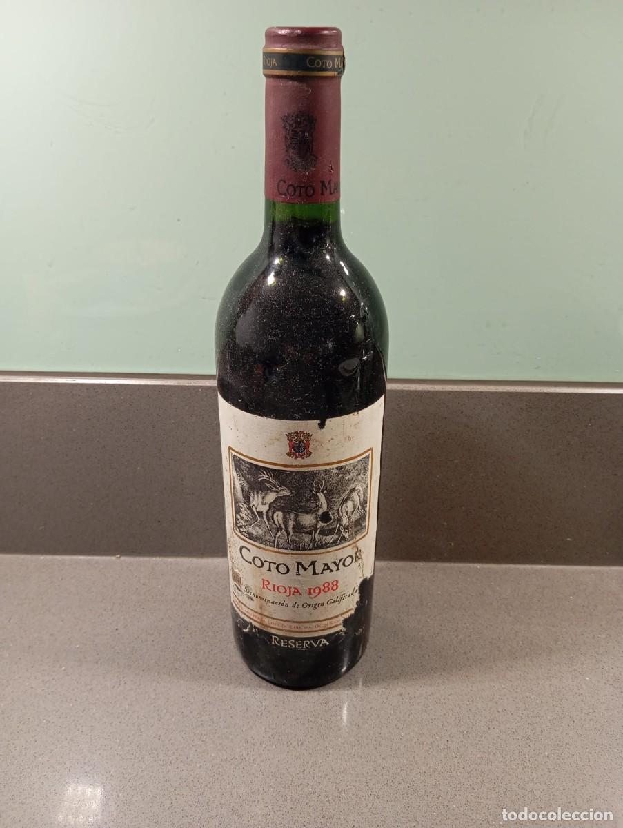 Botellas antiguas: BOTELLA DE VINO COTO MAYOR RESERVA COSECHA 1988