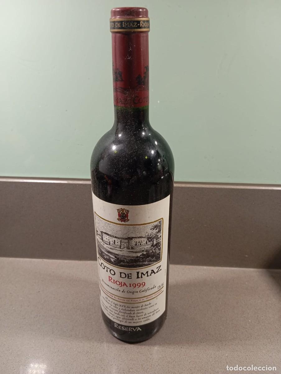 Botellas antiguas: BOTELLA DE VINO TINTO COTO DE IMAZ RESERVA, HIST&Oacute;RICA A&Ntilde;ADA DE 1999.