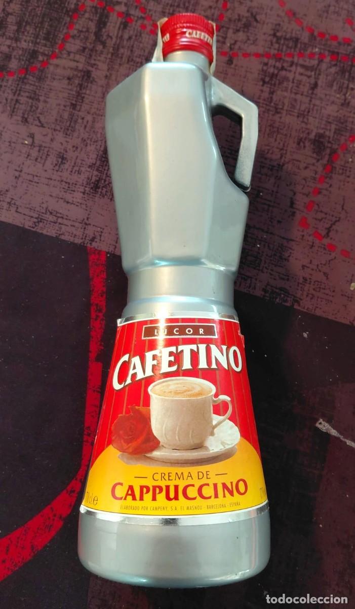 Botellas antiguas: Cafetino Crema de Cappuccino &ndash; botella antigua sin abrir &ndash; Destiler&iacute;as Campeny