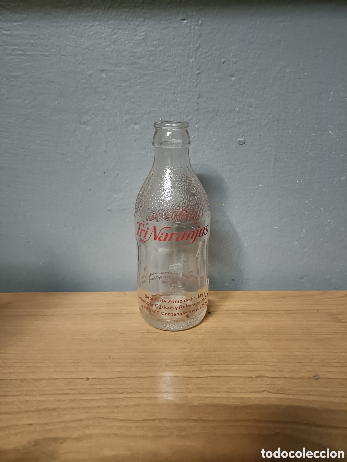Botellas antiguas: Botella antigua de refresco TRINARANJUS