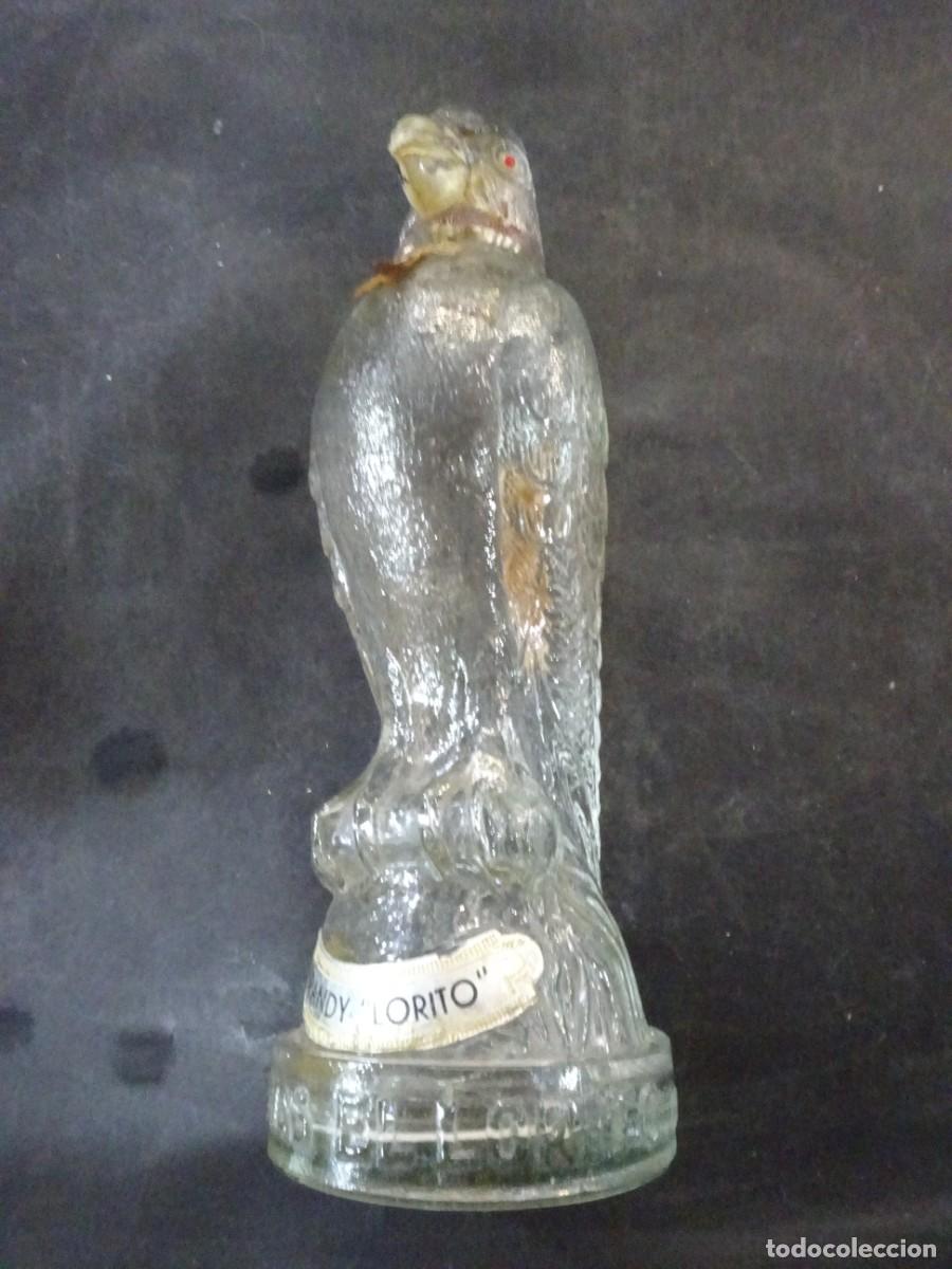 Botellas antiguas: BOTELLA BRANDY LORITO DESTILERIAS EL CORTIJO BENETUSER VALENCIA VACIA TECXX 525