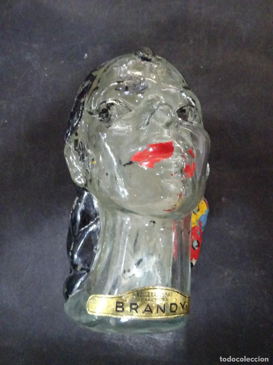 Botellas antiguas: BOTELLA BRANDY MUJER DESTILERIAS NOGUERAS COMAS BARCELONA VACIA TECXX 519