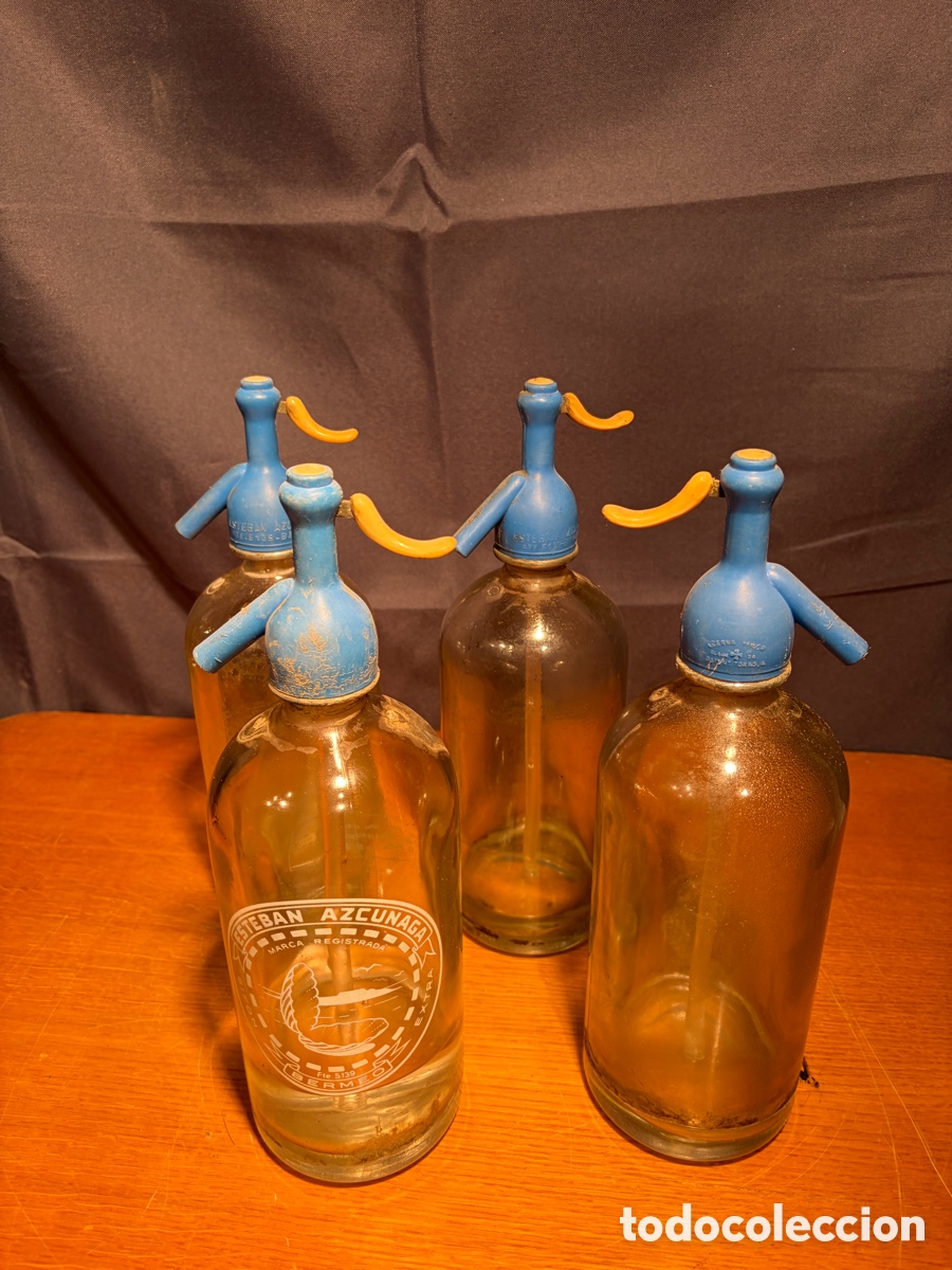 Botellas antiguas: 50 SIFONES ANTIGUOS LOTE , BER,MEO , ESTEBAN AZCUNAGA,