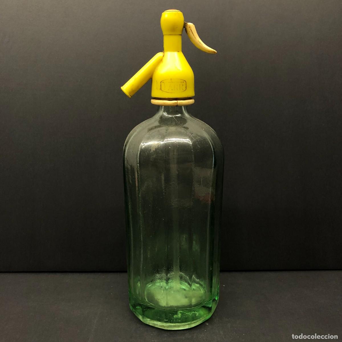 Botellas antiguas: BOTELLA SIF&Oacute;N - TARR - ECMESA PATENTADA - FABRICANTE N&ordm;3355 / 1595