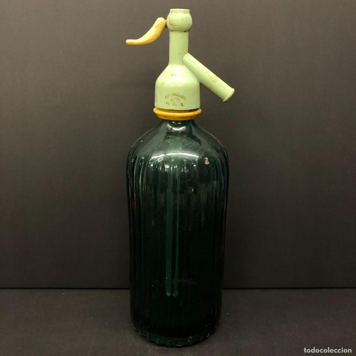 Botellas antiguas: BOTELLA SIF&Oacute;N - J&Oacute;LIVER - VILAFRANCA - BARCELONA - FABRICANTE N&ordm;1751 / 1599