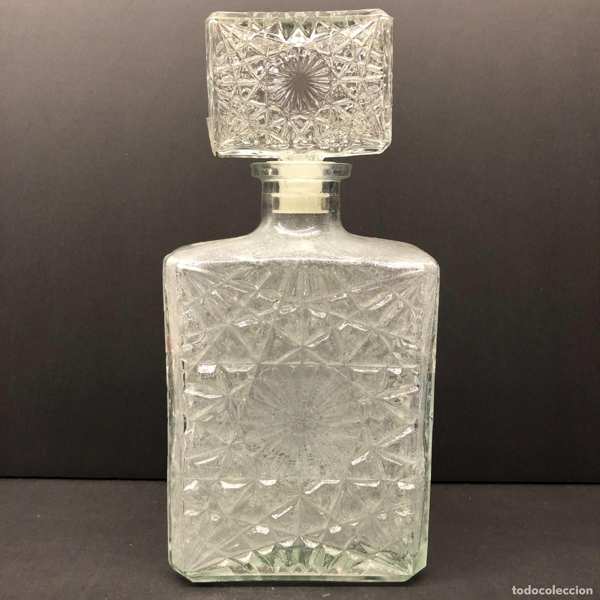 Botellas antiguas: ANTIGUA BOTELLA DECORATIVA - DISE&Ntilde;ADO EN CRISTAL ESCANDINAVO - FABRICADO EN FRANCIA - 1970'S / 1605