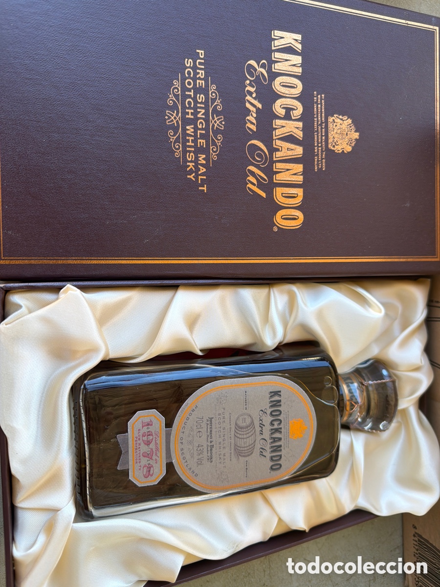 Botellas antiguas: Whisky knochando 1978 precintado - Foto 2