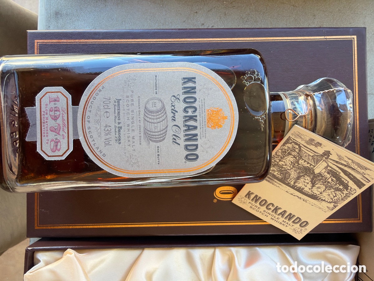 Botellas antiguas: Whisky knochando 1978 precintado - Foto 3