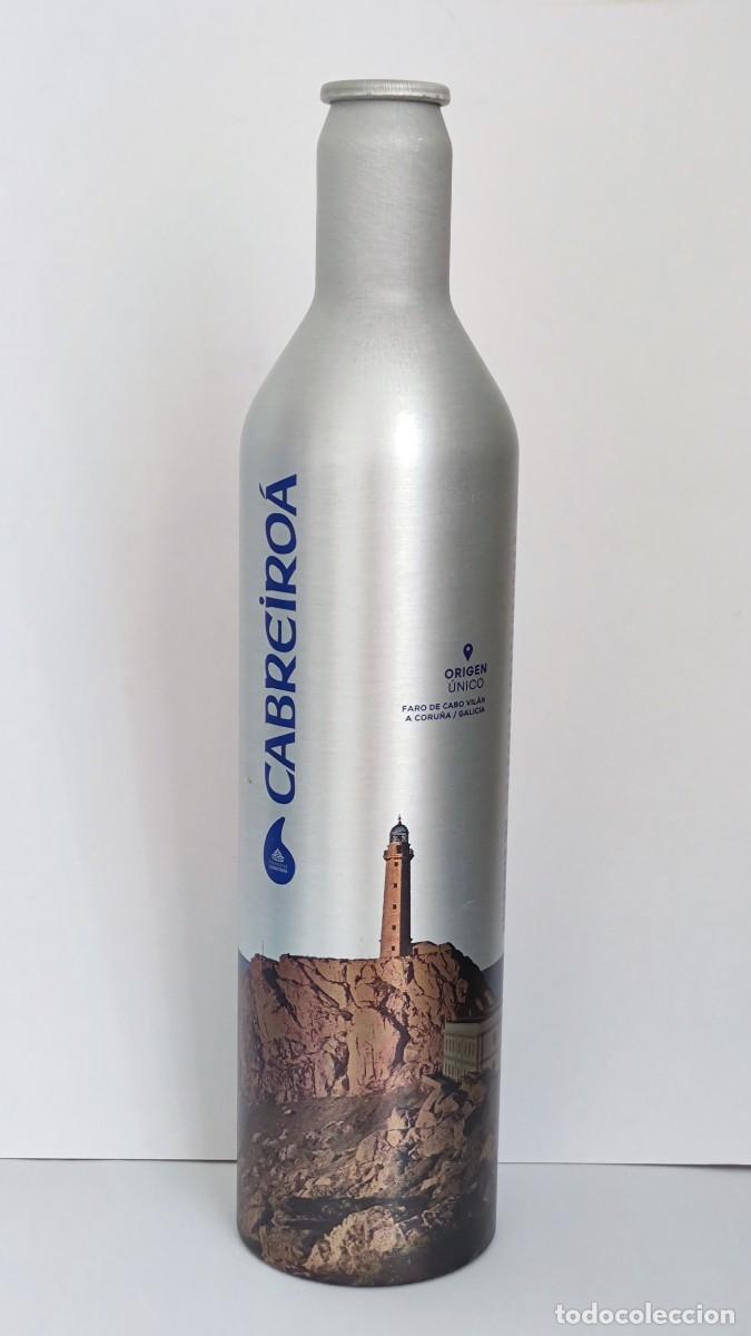 Botellas antiguas: BOTELLA AGUA METALICA VACIA SIN CHAPA - CABREIROA - FARO CABO VILAN A CORU&Ntilde;A - 100GR