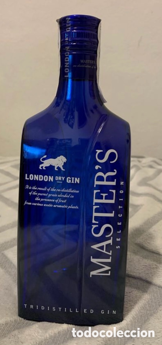 Botellas antiguas: Botella Ginebra sin abrir vac&iacute;a rareza