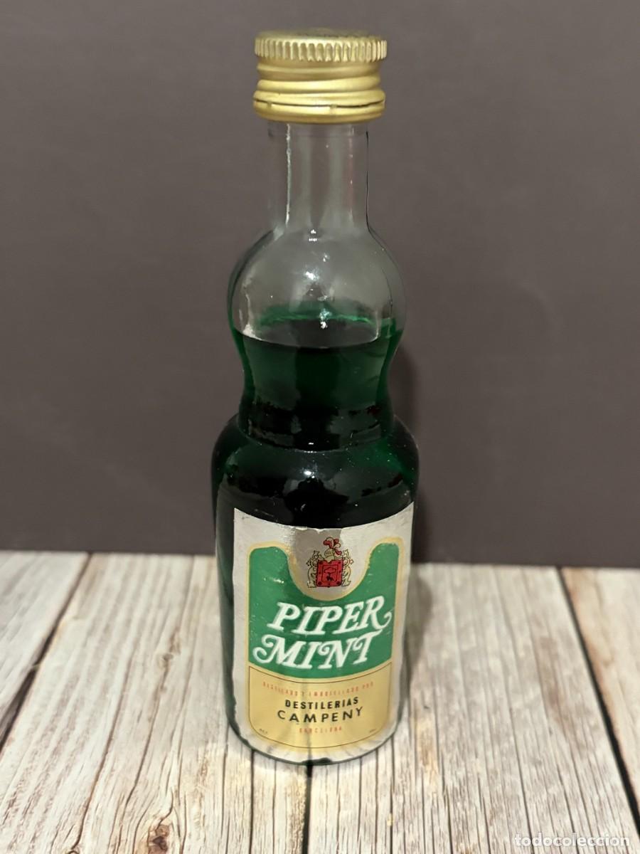 Botellas antiguas: BOTELL&Iacute;N. PIPER MINT. DESTILERIAS CAMPENY. BARCELONA
