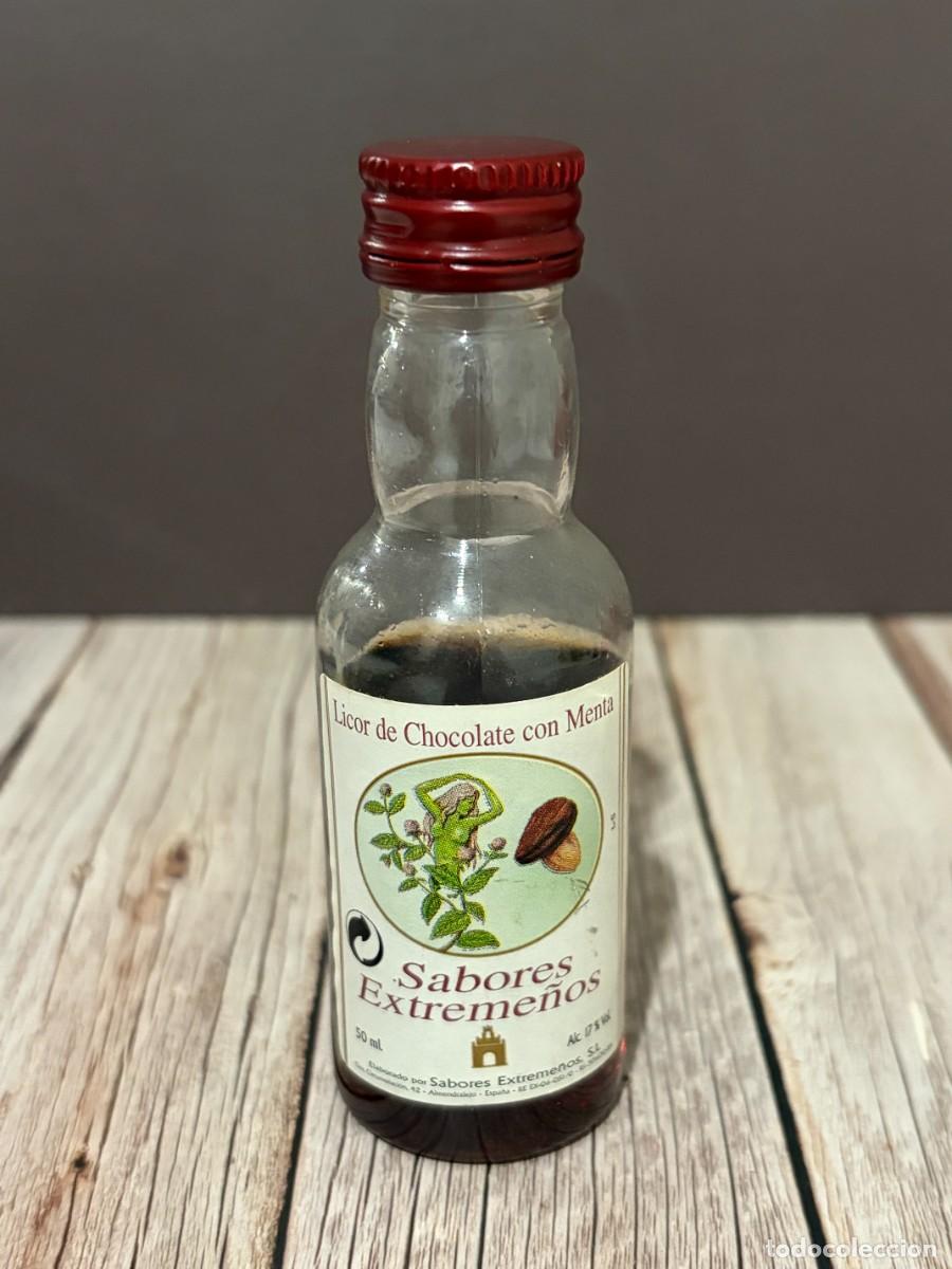 Botellas antiguas: BOTELL&Iacute;N. LICOR DE CHOCOLATE CON MENTA SABORES EXTREME&Ntilde;OS. SABORES EXTREME&Ntilde;OS S.L.