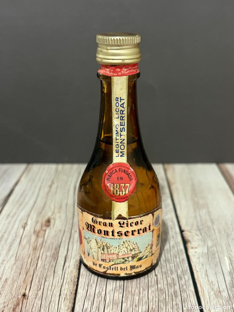 Botellas antiguas: BOTELL&Iacute;N. GRAN LICOR MONTSERRAT DE CASTELL DEL MAS. LEG&Iacute;TIMO LICOR MONTSERRAT FUNDADO EN 1837