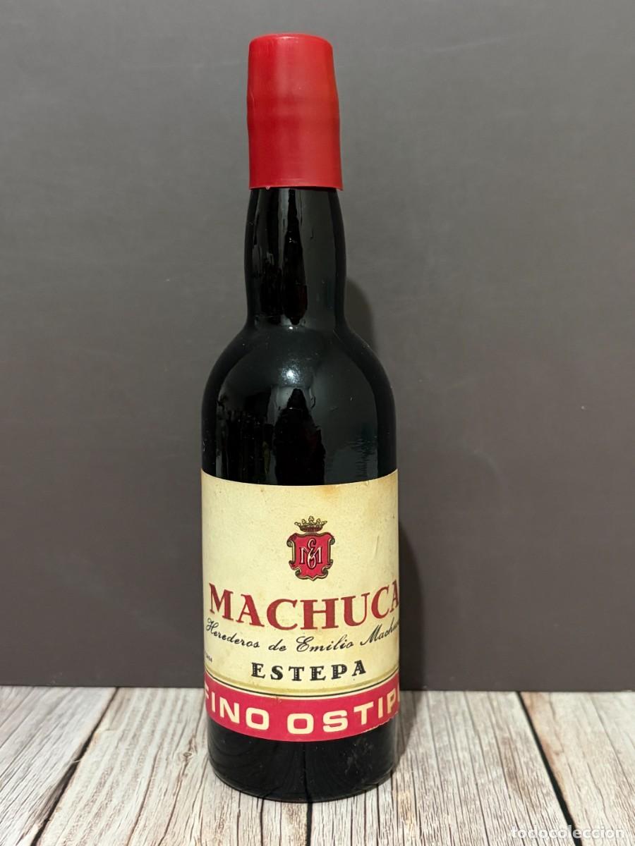 Botellas antiguas: BOTELL&Iacute;N. VINO OSTIPE MACHUCA. HEREDEROS DE EMILIO MACHUCA. ESTEPA