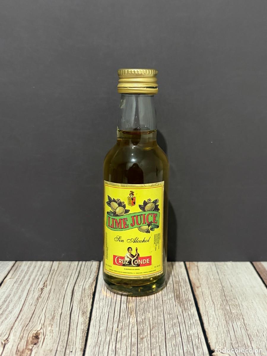 Botellas antiguas: BOTELL&Iacute;N. LIME JUICE SIN ALCOHOL CRUZ CONDE. BODEGAS CRUZ CONDE