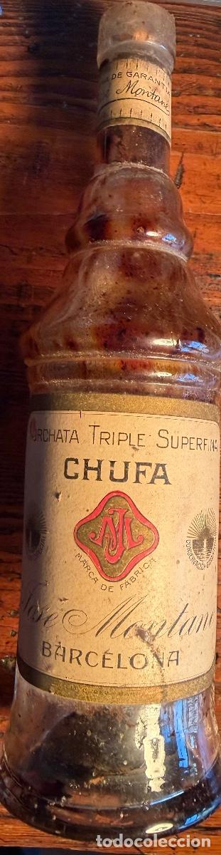 Botellas antiguas: BOTELLA HORCHATA TRIPLE SUPERFINA CHUFA. JOSE MUNTANE. BARCELONA