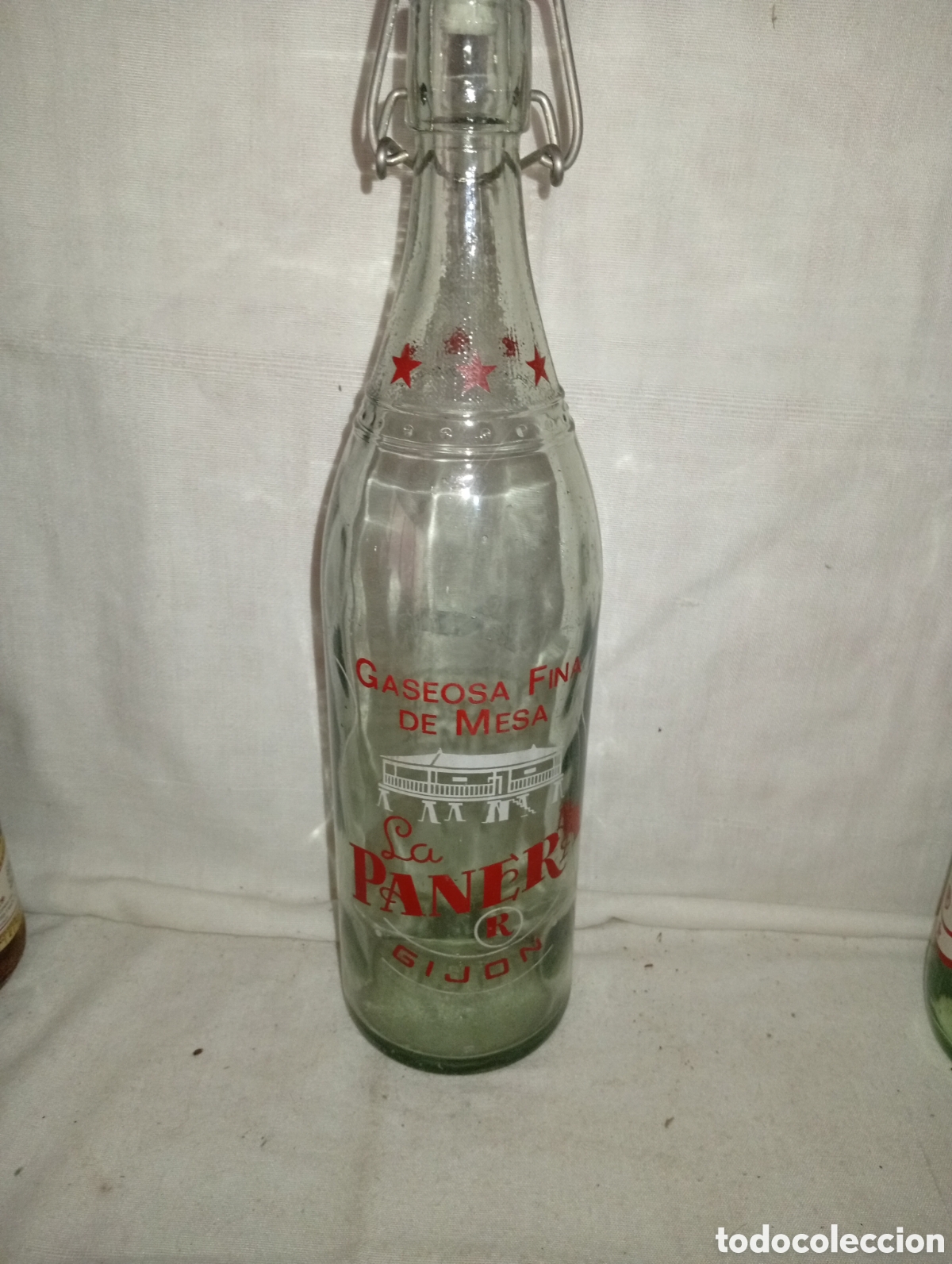 Botellas antiguas: BOTELLA GASEOSA LA PANERA - Foto 1