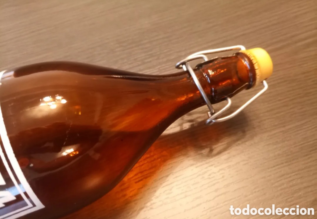 Botellas antiguas: Antigua Botella Cervezas EL LEON - Foto 9