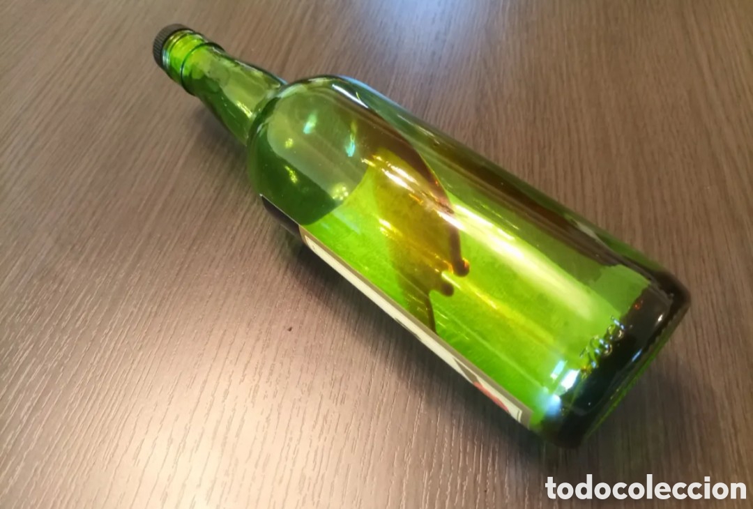 Botellas antiguas: Antigua Botella de MOSCATEL RAYO DE SOL - Foto 3