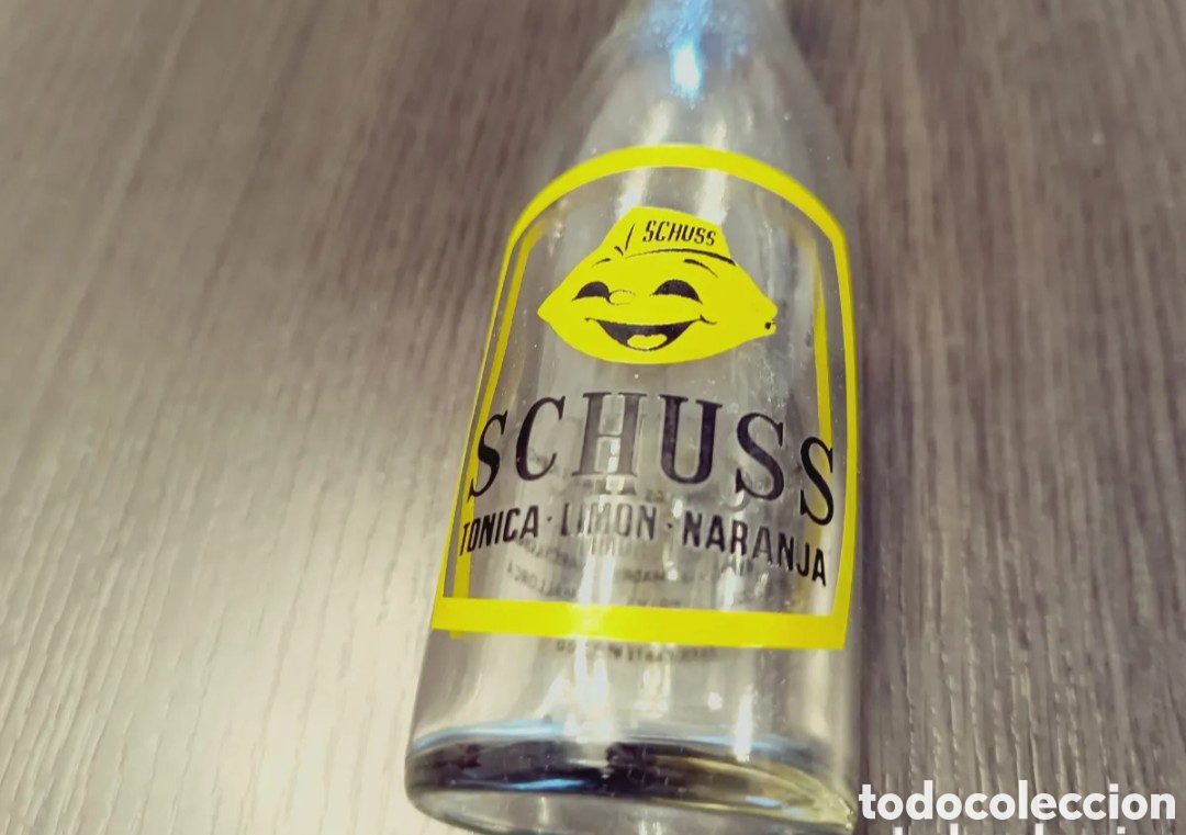 Botellas antiguas: Antiguo Botellin Refresco SCHUSS - Foto 2