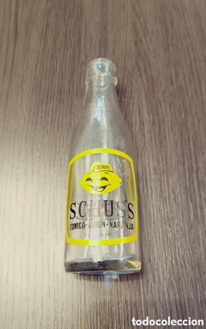 Botellas antiguas: Antiguo Botellin Refresco SCHUSS - Foto 1